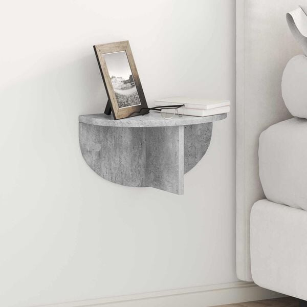 vidaXL Wall Shelf Concrete Grey 38 x 19 x 19 cm Engineered Wood