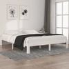 vidaXL Bed Frame without Mattress White Solid Wood Pine 160x200cm