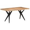 vidaXL Dining Table 160x80x76 cm Solid Acacia Wood