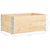 vidaXL Raised Beds 3 pcs 100x150 cm Solid Pine Wood (310059)