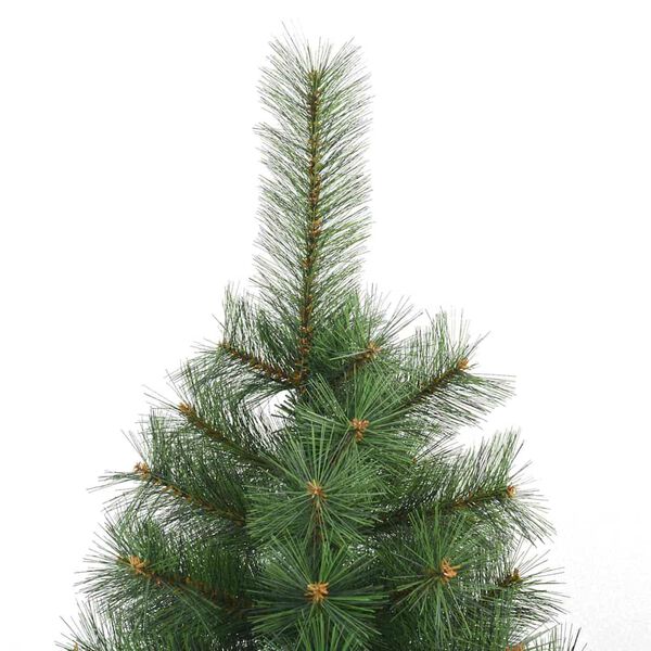vidaXL Artificial Hinged Christmas Tree Green 240 cm PVC, steel