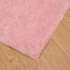 vidaXL Faux Rabbit Fur Rug Olite Pink 120 x 120 cm Polyester