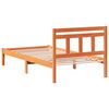 vidaXL Bed Frame Brown 80 x 200 cm Solid Pine Wood