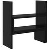 vidaXL Monitor Desk Stand Black Oak 40 x 17x 41 cm Engineered Wood