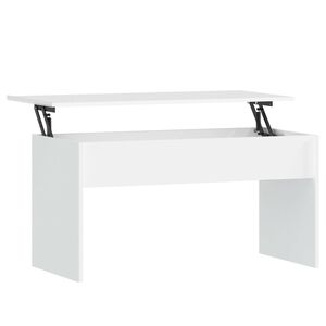vidaXL Coffee Table White 102x50,5x52,5 cm Engineered Wood