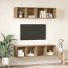 vidaXL TV Cabinet Set Wall-mounted 4 pcs Artisan Oak 37 x 37 x 72 cm