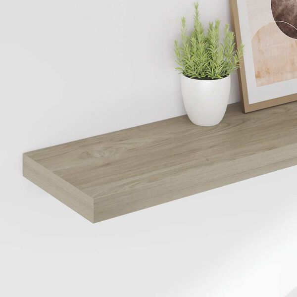vidaXL Floating Wall Shelf Oak 90x23.5x3.8 cm MDF
