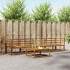 vidaXL Outdoor Sofa Set 5 pcs Natural Solid Acacia Wood