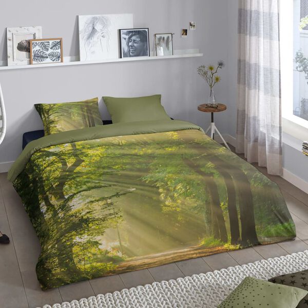 Good Morning Duvet Cover WOODS 200x200/220 cm Green