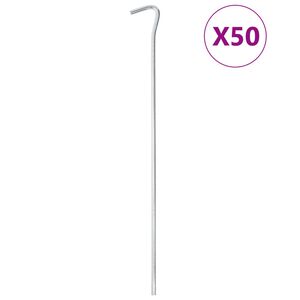vidaXL Tent Pegs 50 pcs 30 cm &Oslash;5 mm Galvanised Steel