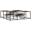 vidaXL Coffee Table Brown Oak 121x121x40 cm Engineered Wood