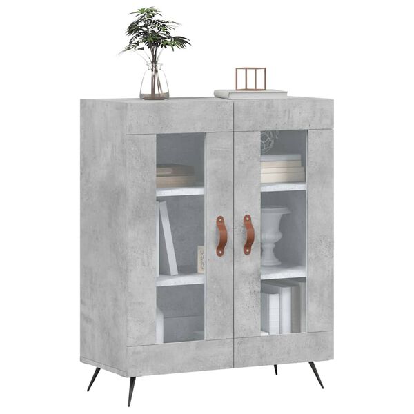 vidaXL Sideboard Concrete Grey 69.5x34x90 cm Engineered Wood