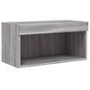 vidaXL TV Cabinet with LED Lights Grey Sonoma 60x30x30 cm
