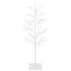 vidaXL Micro Birch Christmas Tree White 120 cm Steel 279 LEDs