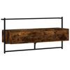 vidaXL TV Cabinet Wall-mounted Smoked Oak 100.5x30x51 cm Engineered Wood