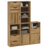 vidaXL Side Cabinets 5 pcs ODDA 40x24x79 cm Solid Wood Pine