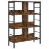 vidaXL Bookshelf Smoked Oak 82 x 32 x 112 cm Engineered Wood
