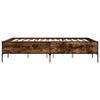 vidaXL Bed Frame without Mattress Smoked Oak 150x200 cm King Size