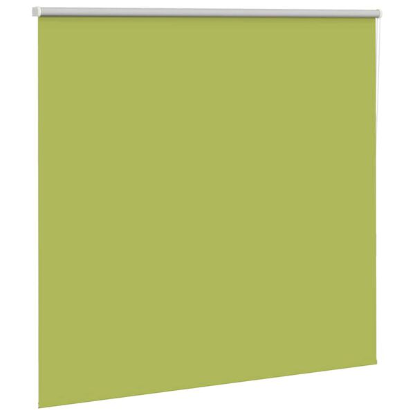 vidaXL Roller Blind Blackout Leaves Green 160x175 cm Fabric Width 156.6 cm Polyester