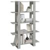 vidaXL Book Cabinet/Room Divider Concrete Grey 100x30x160 cm