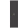 vidaXL Storage Cabinet 2 pcs Black 60 x 40 x200 cm Steel