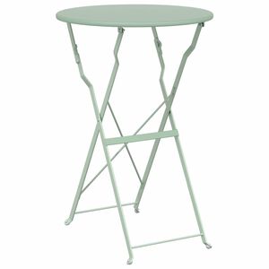 vidaXL Bistro Table Light Mint &Oslash; 50 x 71 cm Powder-coated Steel