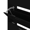 vidaXL Shoe Cabinet Black 63x24x104 cm Engineered Wood