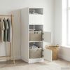 vidaXL Laundry Cabinet with Storage with Door White Engineered wood