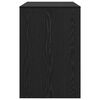 vidaXL Desk with Shelf Black Oak 102 x 50 x 75 cm Engineered Wood