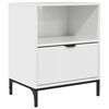 vidaXL Bedside Cabinet High gloss white 49 x 36 x 61 cm