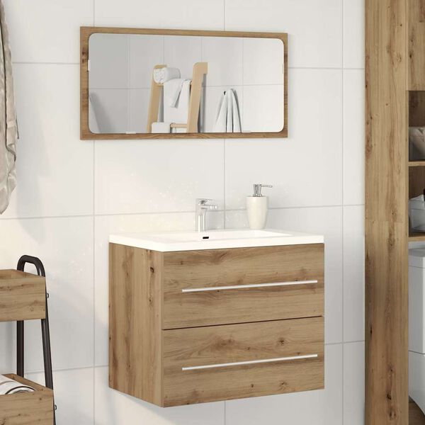 vidaXL Bathroom Sink Cabinet Artisan Oak 60x38.5x48 cm Engineered Wood