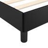 vidaXL Bed Frame without Mattress Black 180x200cm Super King Faux Leather