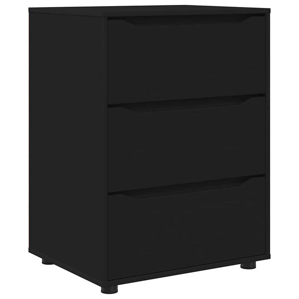 vidaXL Storage Cabinet Black 60 x 48 x 81 cm Engineered Wood