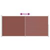 vidaXL Patio Retractable Side Awning 220x500 cm Brown