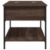 vidaXL Coffee Table Brown Oak 100x50x50 cm Engineered Wood and Metal