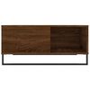 vidaXL Coffee Table Brown Oak 80x80x36.5 cm Engineered Wood