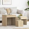 vidaXL Nesting Tables 3 pcs Sonoma Oak Engineered Wood