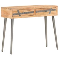 vidaXL Console Table 90x30x75 cm Solid Acacia Wood