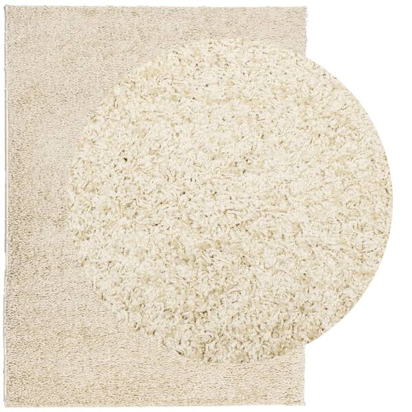 vidaXL Shaggy Rug PAMPLONA High Pile Modern Gold 300x400 cm