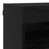 vidaXL TV Wall Units with LED with LED 5 pcs Black Oak 80 x 30 x 40 cm