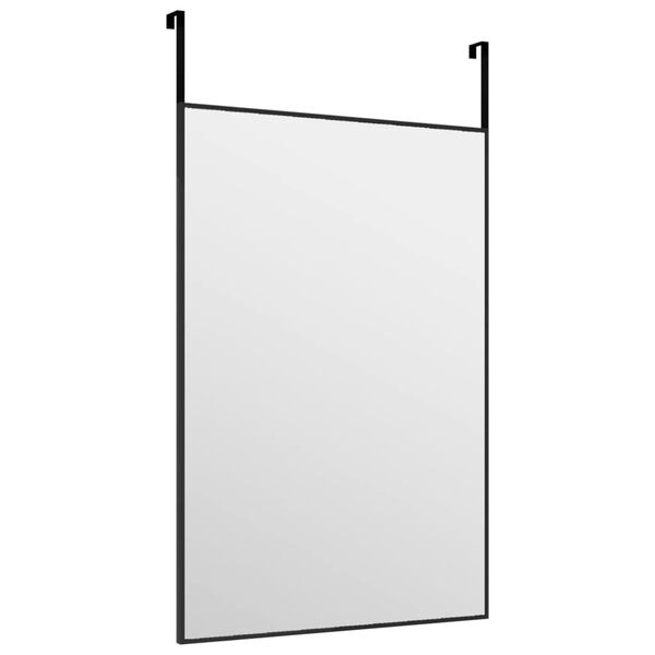 vidaXL Door Mirror Black 40x60 cm Glass and Aluminium