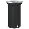 vidaXL Outdoor Ground Light Round Black 10.5x10.5cm Die-cast Aluminium