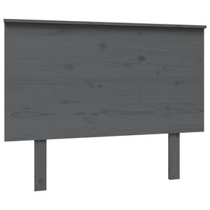 vidaXL Bed Headboard Grey 104x6x82.5 cm Solid Wood Pine