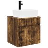 vidaXL Wall-mounted Sink Vanity Smoked Oak 49 x 41 x 63 cm