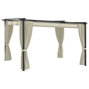 vidaXL Gazebo 4x3 m Cream