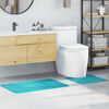 vidaXL Anti-slip Bath Mat Set 2 pcs Turquoise PP