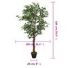 vidaXL Artificial Ficus Tree 1008 Leaves 180 cm Green