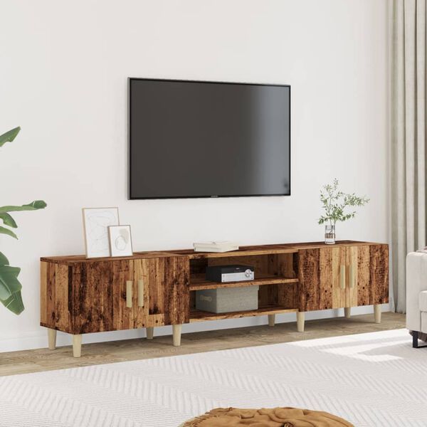 vidaXL TV Cabinet Old Wood 180x31.5x40 cm Engineered Wood