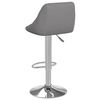 vidaXL Bar Stools 2 pcs Grey Faux Leather