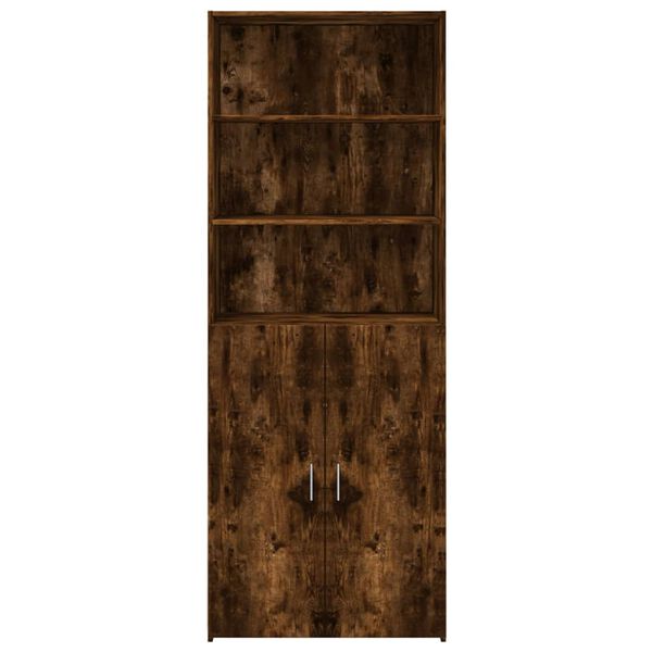 vidaXL Highboard Smoked Oak 70x42.5x185 cm Engineered Wood